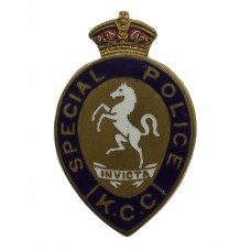 Kent County Constabulary Special Police Enamelled Lapel Badge