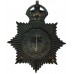 City of London Police Black Star Helmet Plate - King's Crown