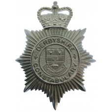 Derbyshire Constabulary Helmet Plate - Queen's Crown