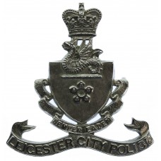 Leicester City Police Cap Badge - Queen's Crown