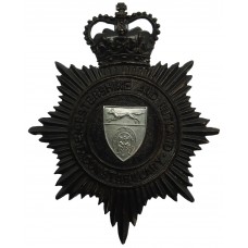 Leicestershire and Rutland Constabulary Night Helmet Plate - Queen's Crown