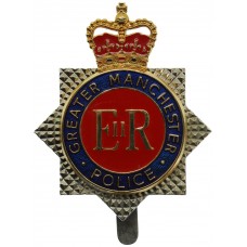 Greater Manchester Police Enamelled Star Cap Badge - Queen's Crown