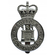 Suffolk Constabulary Large Cap Badge - Queen's Crown