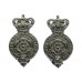 Pair of North Riding Constabulary Collar Badges - Queen's Crown