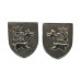 Pair of Cleveland Constabulary Collar Badges