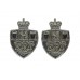 Pair of Teesside Constabulary Collar Badges - Queen's Crown