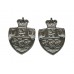 Pair of Teesside Constabulary Collar Badges - Queen's Crown