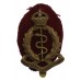 Royal Army Medical Corps (R.A.M.C.) Brass Cap Badge - King's Crown