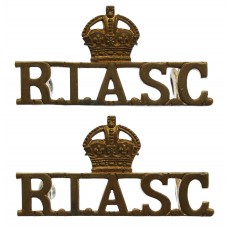 Pair of Royal Indian Army Service Corps (R.I.A.S.C.) Shoulder Titles