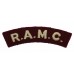 Royal Army Medical Corps (R.A.M.C.) Cloth Shoulder Title