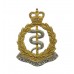 Royal Army Medical Corps (R.A.M.C.) Officer's Silvered & Gilt Collar Badge -  Queen's Crown