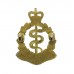 Royal Army Medical Corps (R.A.M.C.) Officer's Silvered & Gilt Collar Badge -  Queen's Crown