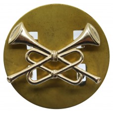 British Army Trumpeter Anodised (Staybrite) Arm Badge