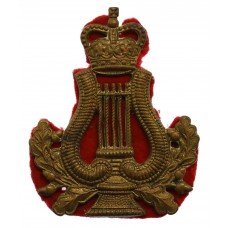 British Army Bandmaster's Musician Brass Arm Badge - Queen's Crow