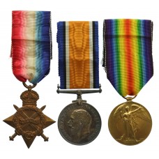 WW1 1914-15 Star Medal Trio - 2nd Lt. R.L.A. Dillon, Royal Field Artillery (Previously Private, 3rd County of London Yeomanry)