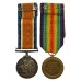 WW1 British War & Victory Medal Pair to Underage Soldier - Gnr. W. Watkinson, Royal Artillery - Wounded