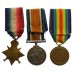 WW1 1914-15 Star, British War Medal, Victory Medal and Memorial Plaque - Cpl.  J.W.D. Bickerdyke, Royal Field Artillery - K.I.A. 29/7/17