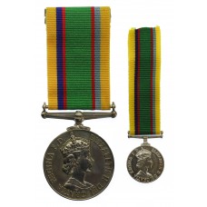 Cadet Forces Medal with Miniature - Flying Officer L.I. Allen, Royal Air Force Volunteer Reserve (T)