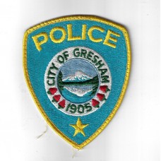 United States City of Gresham (1905) Police Cloth Patch