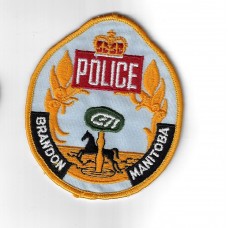Canadian Brandon Manitoba Police Cloth Patch