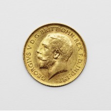 1914 George V 22ct Gold Half Sovereign Coin