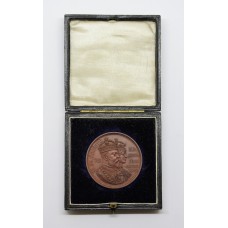 1902 King Edward VII & Queen Alexandra Coronation Medal In Fitted Box