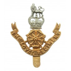 The Loyal Regiment (North Lancashire) Bi-metal Cap Badge - Queen's Crown