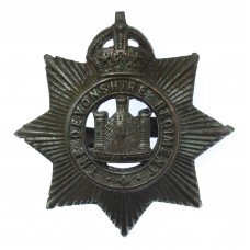 Devonshire Regiment Officer's Service Dress Cap Badge - King's Crown