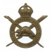 Canadian Corps of Military Staff Clerks Cap Badge - King's Crown