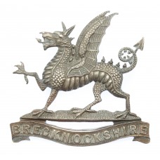Brecknockshire Battalion, South Wales Borderers Officer's Silvered Cap Badge