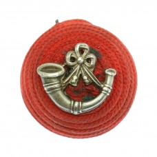 Light Infantry Officer's Red Cord Boss Cap Badge