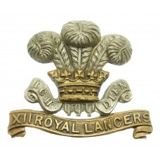 Victorian 12th Royal Lancers Cap Badge