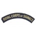 Royal Corps of Signals (ROYAL CORPS OF SIGNALS) WW2 Printed Shoulder Title