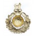 Royal Marines Anodised (Staybrite) Cap Badge - Queen's Crown