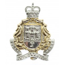 Gibralter Regiment Anodised (Staybrite) Cap Badge