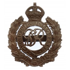 George VI Royal Engineers Officer's Service Dress Cap Badge