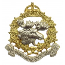 Canadian The New Brunswick Rangers Cap Badge - King's Crown