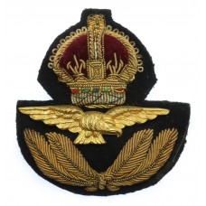 Royal Air Force (R.A.F.) Officer's Cap Badge - King's Crown