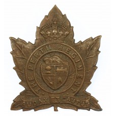 Canadian The Perth Regiment Cap Badge - King's Crown