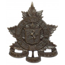 Canadian The Kent Regiment Cap Badge - King's Crown