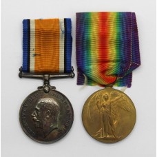 WW1 British War & Victory Medal Pair - Dvr. R. Darlington, Royal Artillery