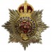 Hampshire Regiment Officer's Silver Gilt & Enamel Cap Badge - King's Crown