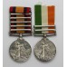 Queen's South Africa (Clasps - Tugela Heights, Orange Free State, Relief, of Ladysmith, Transvaal, Laing's Nek, Cape Colony) & King's South Africa (Clasps - South Africa 1901, South Africa 1902) Medal Pair - Pte. H. White, Queen's Royal West Surrey Regiment