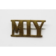 Montgomeryshire Imperial Yeomanry (M.I.Y.) Shoulder Title