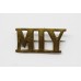 Montgomeryshire Imperial Yeomanry (M.I.Y.) Shoulder Title