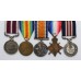 WW1 Military Medal, 1914-15 Star Trio and Meritorious Service Medal (Gallantry) Group of Five - Sgt. E.S. Voice, 64th Army Bde. Royal Field Artillery - Wounded