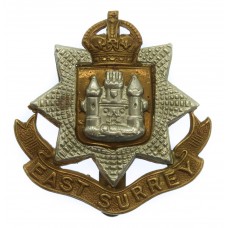 East Surrey Regiment Cap Badge - King's Crown