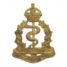 Royal Canadian Army Medical Corps Cap Badge - King's Crown