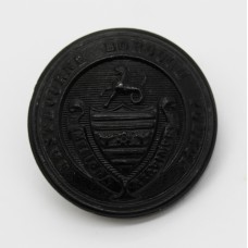 Eastbourne Borough Police Coat of Arms Black Button (Large)