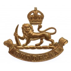 Southern Rhodesia Staff Corps Cap Badge - King's Crown